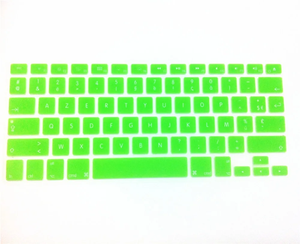 AZERTY французский силиконовый чехол для клавиатуры США Защитная пленка Apple MacBook Pro