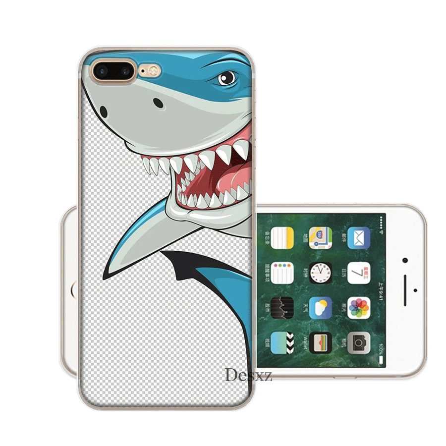Mobile Phone Case Hard Cover for iPhone 11 Pro X XR XS Max 6 6s 7 8 Plus 5 5s SE Cartoon Dolphin | Мобильные телефоны и