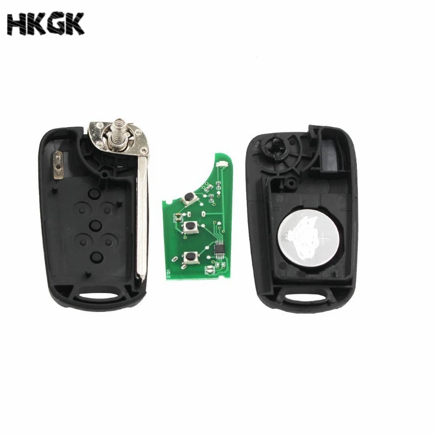 3 кнопки складной дистанционный ключ ID46 чип 433 МГц для Hyundai I30 IX35 TOY40 Blade ключи