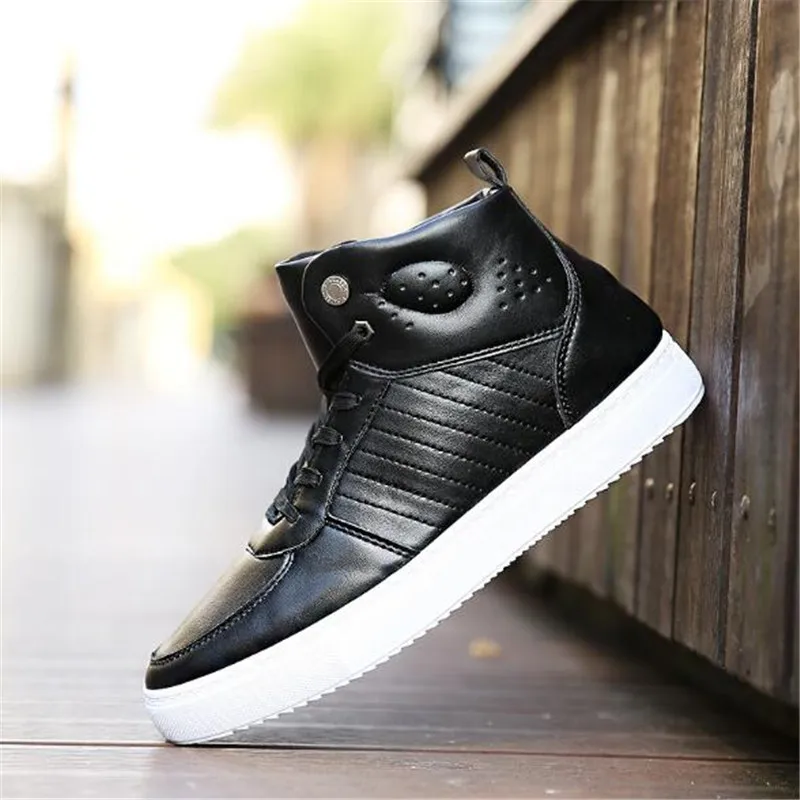 2017 Плюс Размер 39-44 Повседневная Обувь Высокий Верх пу Дышащий Воздуха Femme Для