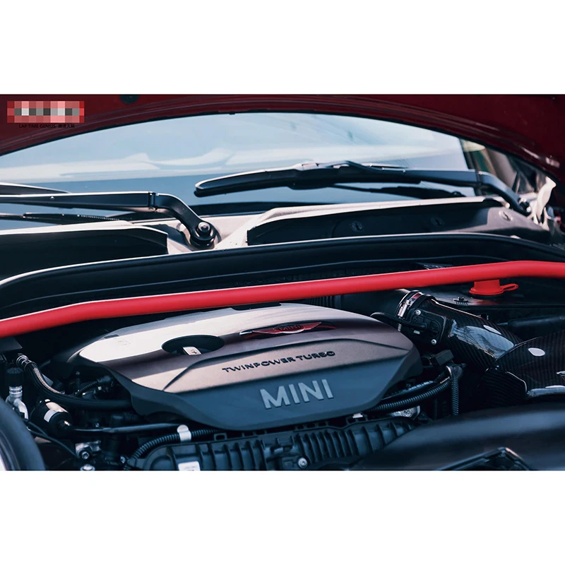 Brand New Aluminium Alloy Material Red Color Anti-tilt Tower Bar For Mini Cooper F55 F56 F57(1 pcs/set