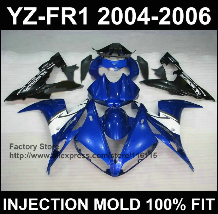 Обтекатели для мотоцикла YAMAHA YZF R1 2004 2005 2006 yzf r1 04 05 06 синие части корпуса Вторичный