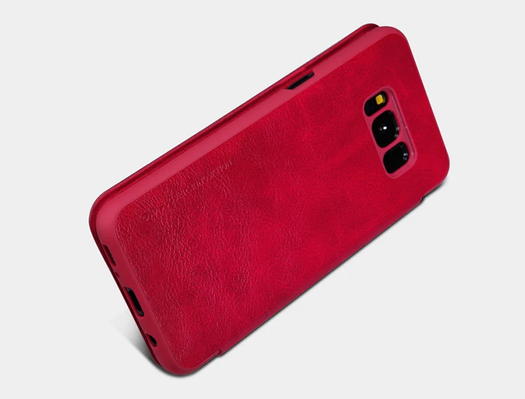 Для samsung Galaxy S8 S8+ кожаный чехол серии Nillkin QIN, роскошный брендовый чехол для samsung S8 Galaxy S8 Plus, кошелек, флип-чехол