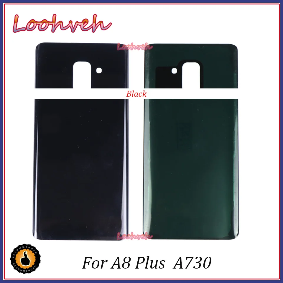 Для samsung Galaxy A8 A530 A530F A8+ A8 plus A730F A730 A730FD задняя крышка со стеклом задняя дверь корпус панель чехол