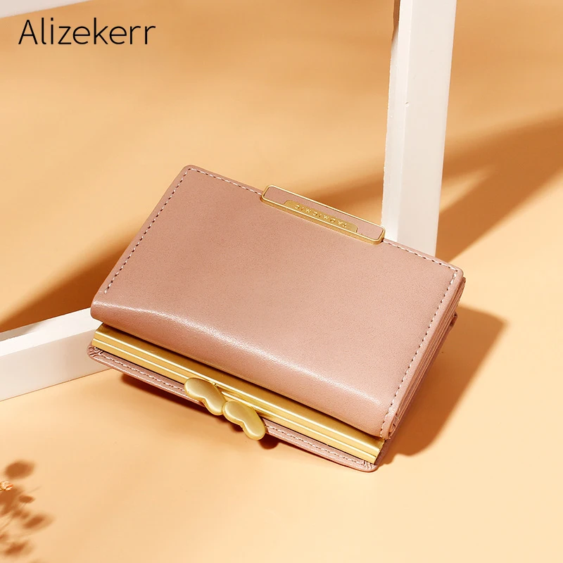 Женские короткие кошельки 2019 роскошный бренд искусственная кожа с застежкой в