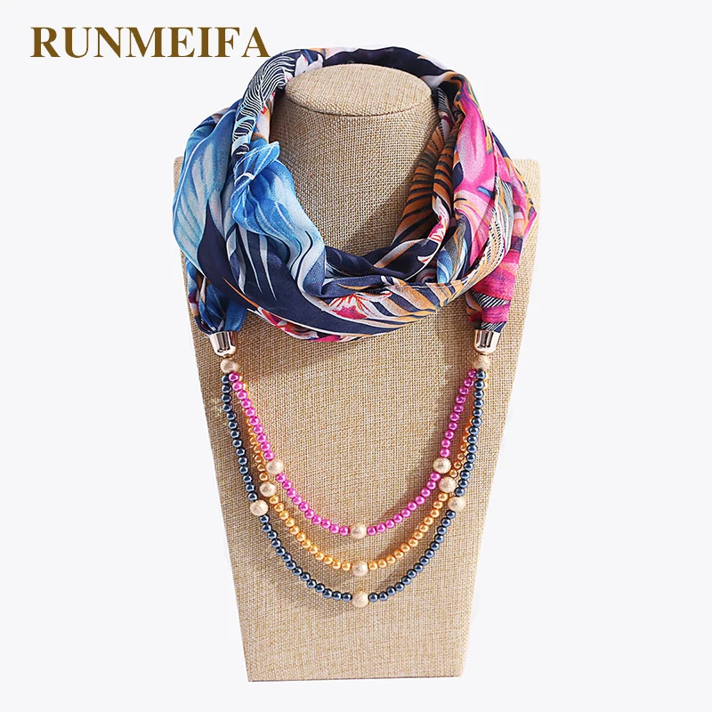 RUNMEIFA ювелирное изделие летние новые женские шарфы для девочек роскошные дамские