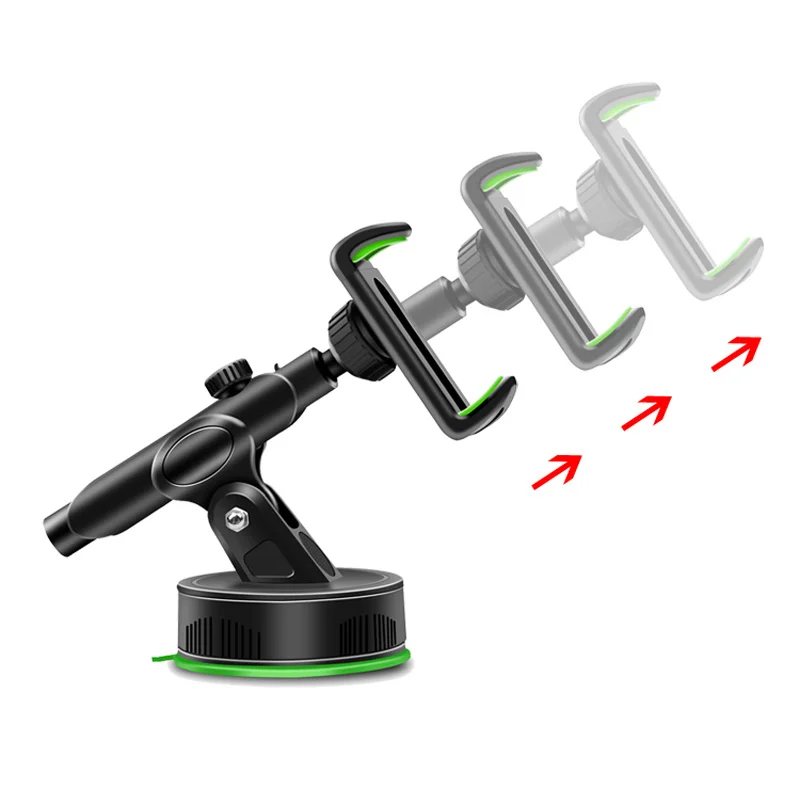 Автомобильная присоска типа 360 градусов регулируемый телескопический навигационный держатель для телефона
