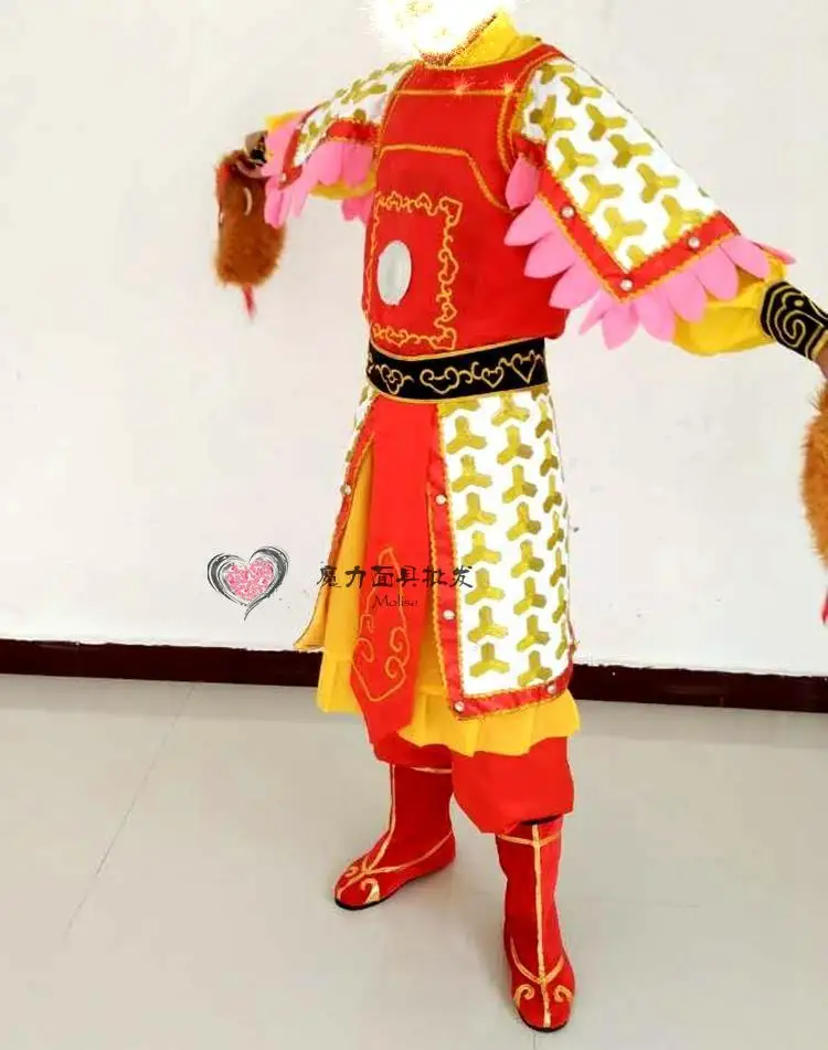 Маска Sun Wukong Король обезьяны реалистичный головной убор из латекса одежда для