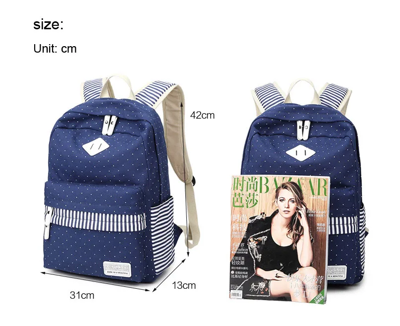 Новый студент рюкзак Повседневное девушки рюкзаки дорожные сумки холст на
