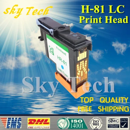 Цельная светосветильник восстановленная голубая печатающая головка для HP 81 LC