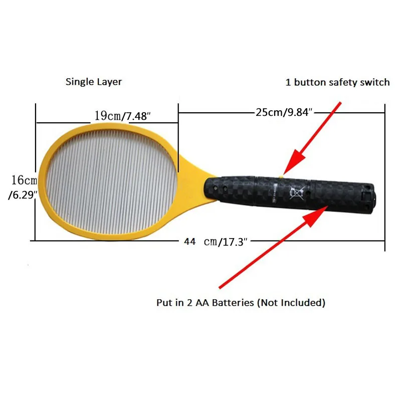 Горячая электрическая ракетка от москитов на открытом воздухе муха Zapper