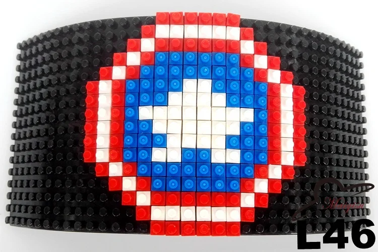 Зимняя вязаная шапка Кирпичи DIY дизайн заказной кирпич Snapback шапки съемные шапки для мужчин мозаика крутая шапочка - Цвет: Цвет: желтый