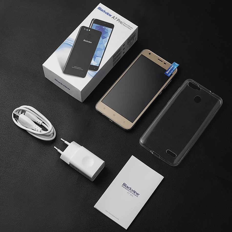 Смартфон Blackview A7 Pro 4g LTE Android 7 0 MT6737 четырехъядерный 5 дюймов 2 Гб ОЗУ 16 ПЗУ двойная