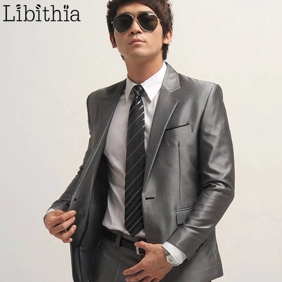 Новые мужские костюмы облегающие высококачественные смокинги брендовые