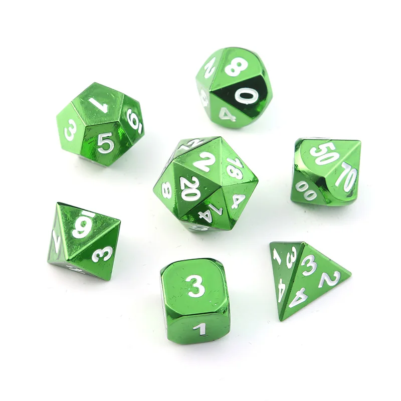 Rpg Dobbelstenen Metalen Dnd многогранные наборы Dados Подземелья и Драконы алюминиевые Zwart Dices D20 10 12 6 Tafel Games Transparan