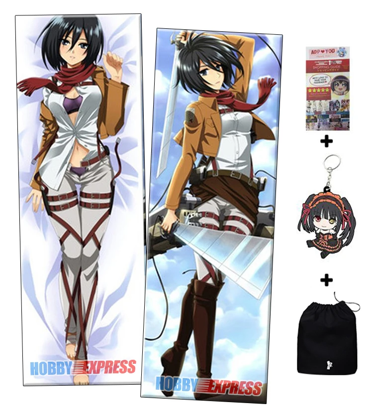 Наволочка для обнимания AOT Mikasa Dakimakura японская экспресс доставка ADP886|body pillow cover|pillow