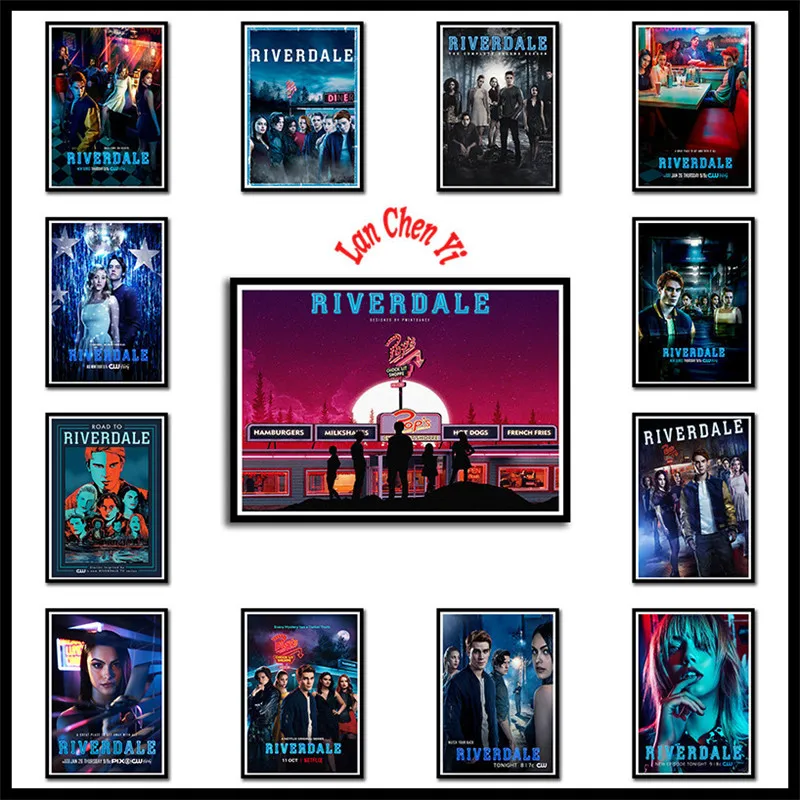 Сериал ривердейл бумага с покрытием плакат для кафе Креативные обои украшение интерьера 42*30 см