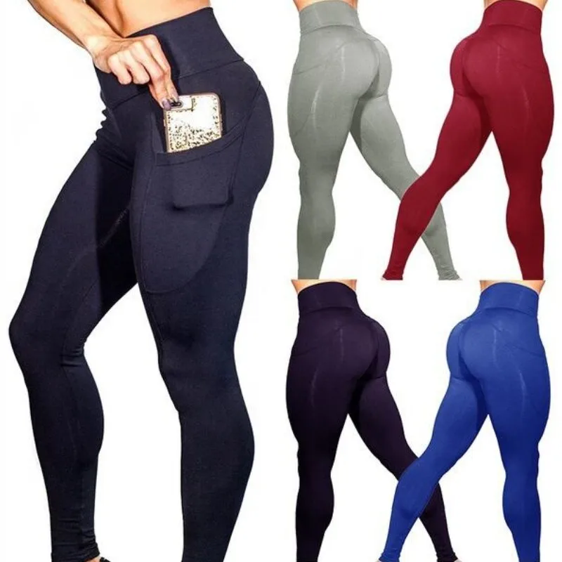 

Women Side pocket Pencil Pants Workout Fitness Leggings Fashion Skinny Pantalon Femme Trousers Women Casual Sweatpants
