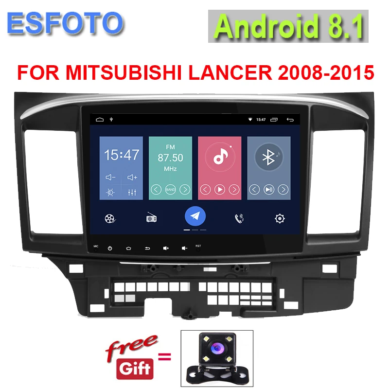 Сенсорный экран Android 8 1 Автомобильный gps плеер для Mitsubishi Lancer стерео Navi Радио