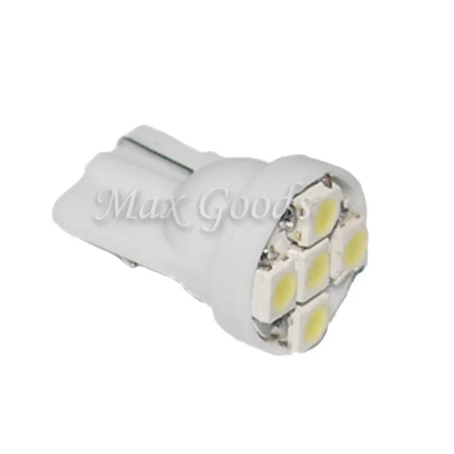 Горячая 10 шт. T10 0.25 Вт 40lm 560nm 5 SMD 1210 из светодиодов автомобиль легкий укладка руль