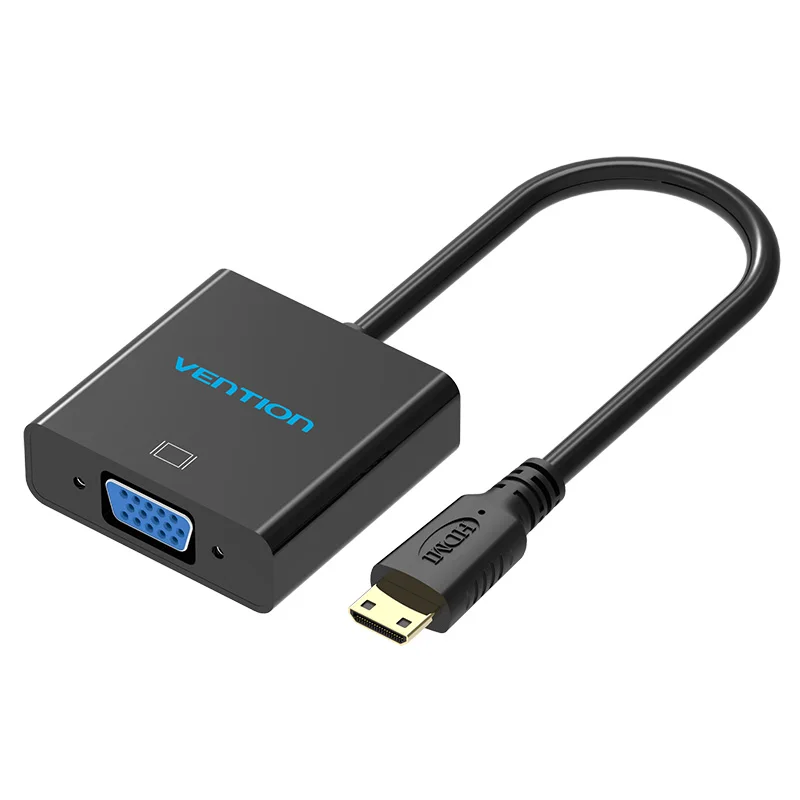 Адаптер Vention Mini HDMI VGA с аудио интерфейсом и источником питания для Xbox 360 PS3 PS4 Camera DV
