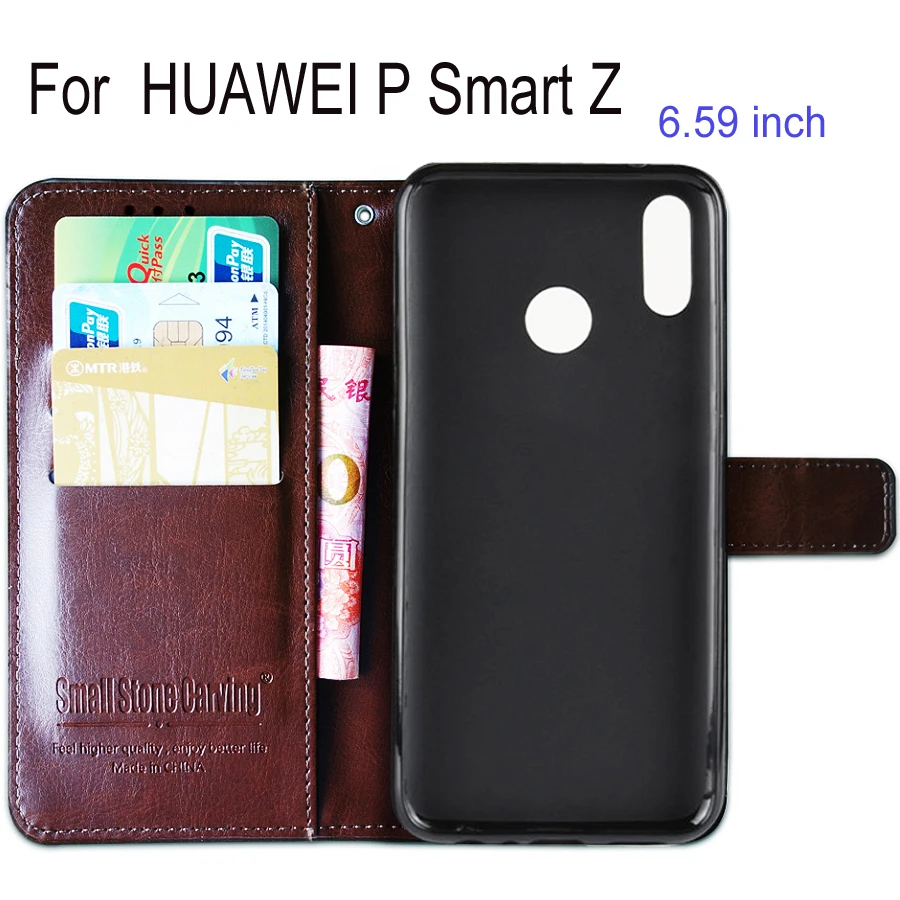Для huawei P Smart Z силиконовый чехол ТПУ+ чехол для телефона из искусственной кожи для huawei P Smart Z STK-LX1 PSmart Z PSmartZ Чехол-книжка 6,59 дюймов