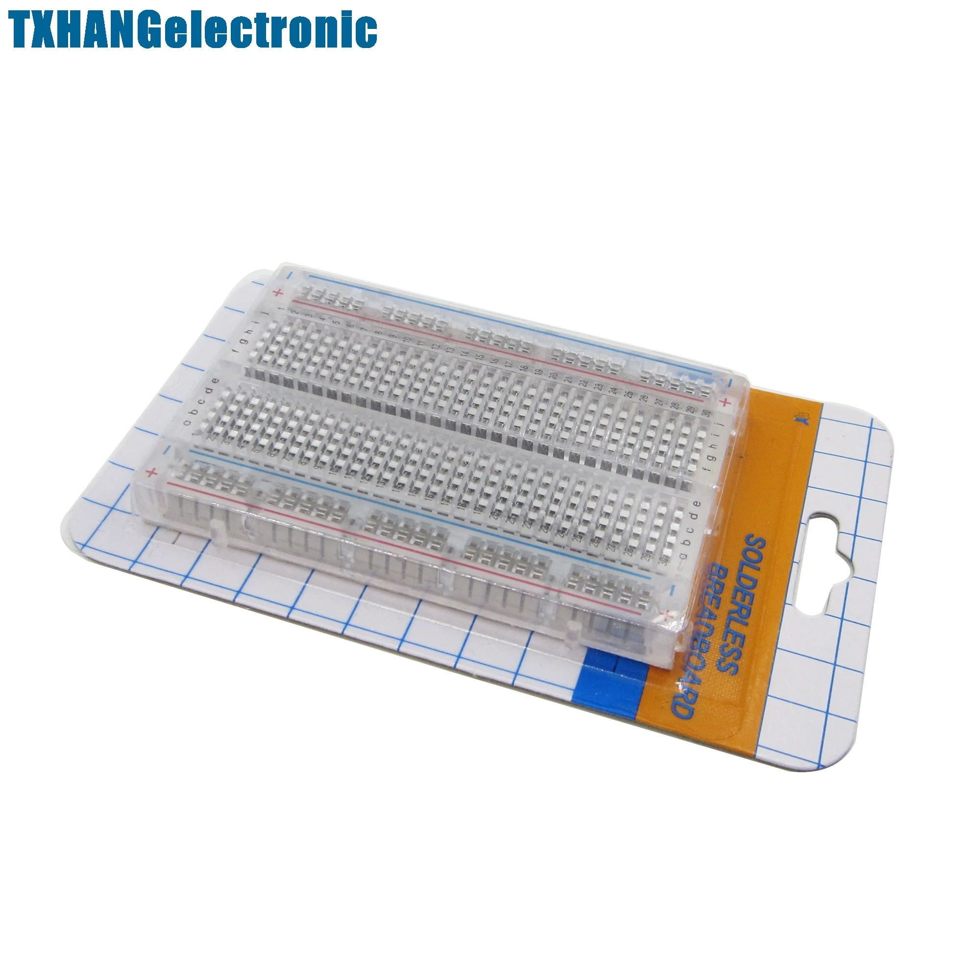 Миниатюрная беспаечная макетная плата прозрачный материал 400 точек доступны DIY |