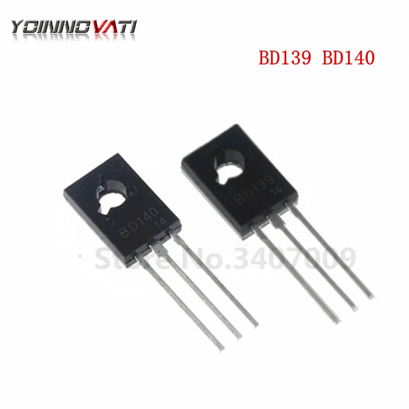 100 шт. 50 BD139 + BD140 D139 D140 TO 126 NPN 1.5A 80V Epitaxial Triode новый оригинальный