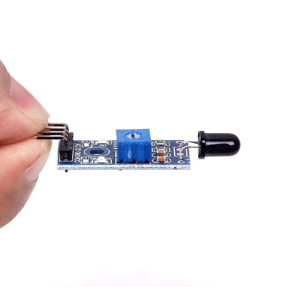 5 шт. LM393 4 Pin ИК обнаружения Сенсор модуль пожарный извещатель инфракрасный