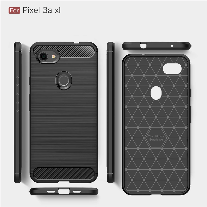 Wolfsay чехол из углеродного волокна для Google Pixel 3A XL резиновый силиконовый