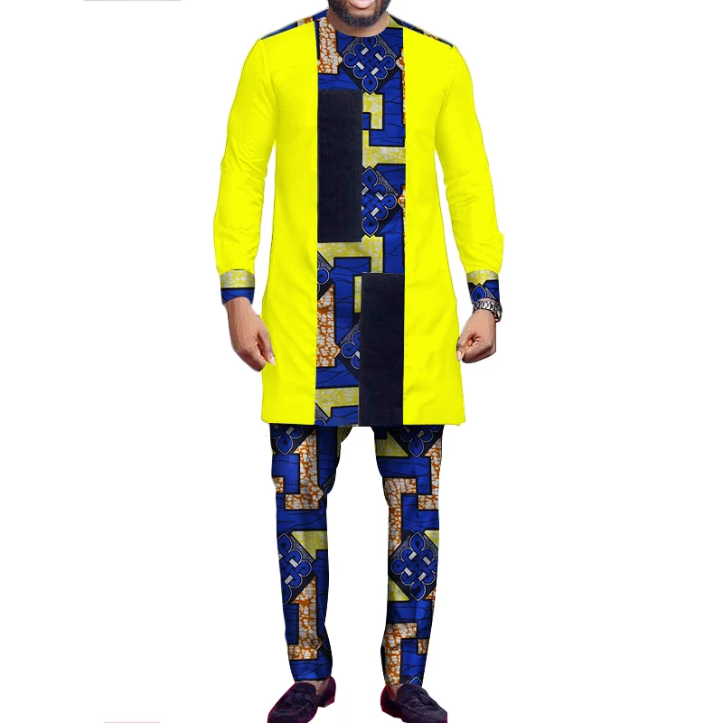 Африканские наряды для мужчин брюки и топы с Африканским принтом Мужской