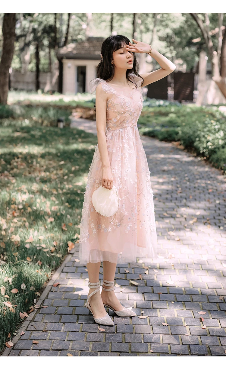 Женское платье Новая мода лето элегантный тонкий Bodycon официальная Вечеринка пляж взлетно посадочной полосы Сексуальная Спагетти ремень
