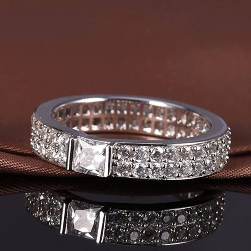 Красные Деревья ювелирные изделия Настоящее серебро 925 пробы обручальное кольцо