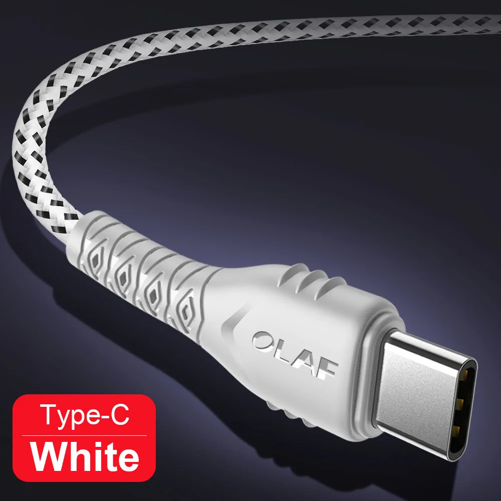 OLAF 2.4A usb type c кабель 3 м для Xiaomi mi a2 mi 9 USB C кабель Быстрая зарядка для samsung S9 S8 A50 OnePlus 6t type-c usb-c кабель