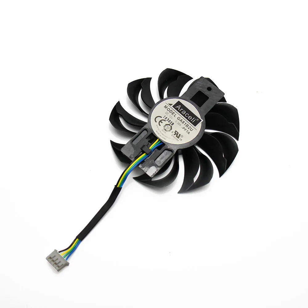 75 мм GA81B2U-PFTA 12 В 0.38A вентилятор для PowerColor Red Dragon Radeon RX 560 16CU 2 ГБ GDDR5 OC RX560 кулер для видеокарты охлаждения F