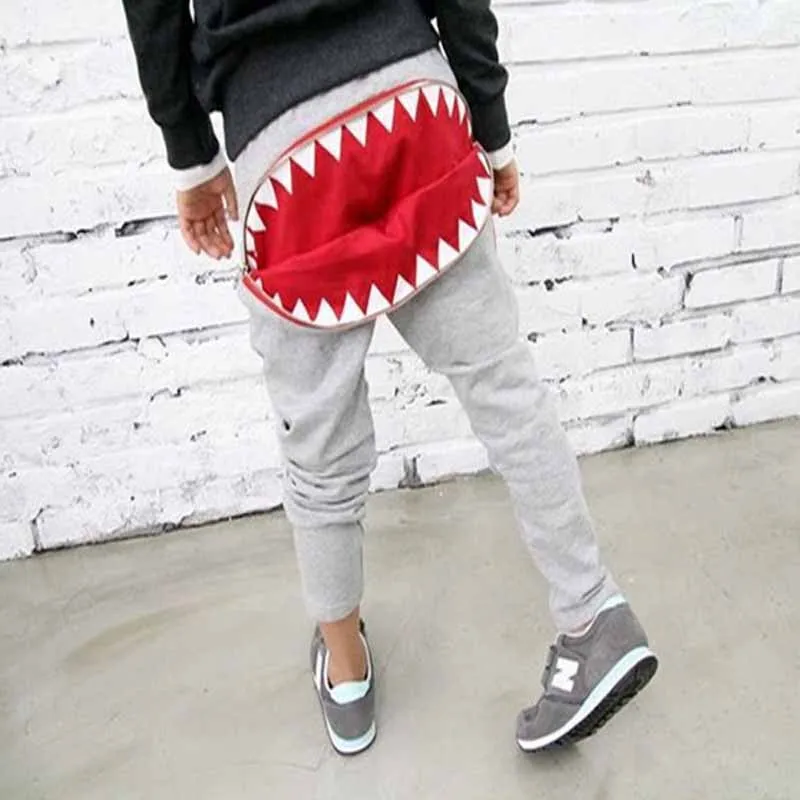 Лидер продаж От 2 до 7 лет детские штаны с рисунком акулы для мальчиков
