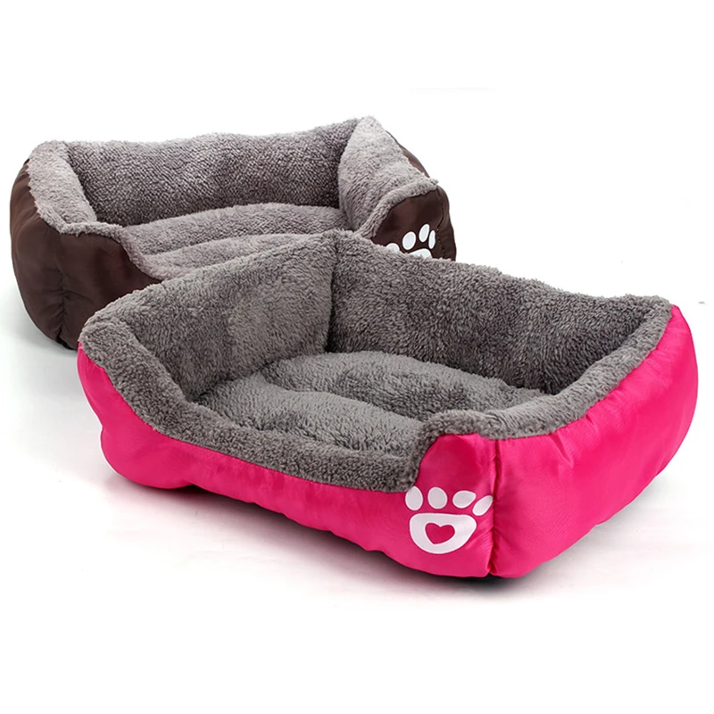 Candy Цвет кровать для питомца щенка коврик мягкий хлопок Собака Кошка Кровать зима