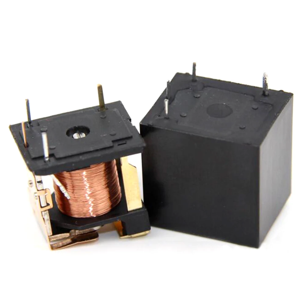 5 шт. 22F небольшой нормально разомкнутый реле постоянного тока 12V 4 Пина 16A JQC 12VDC S