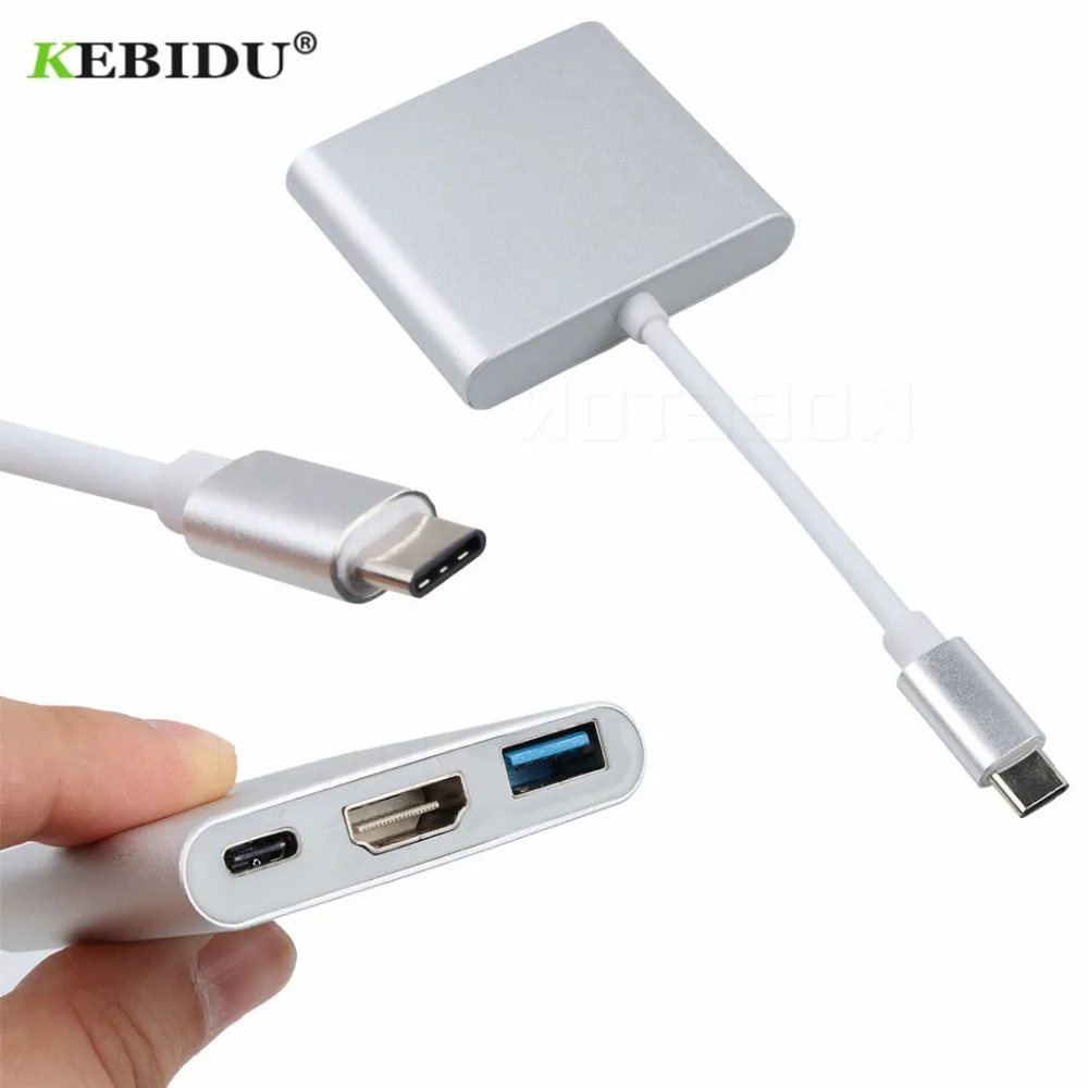 Тип C на HDMI-совместимость с USB 3 0 зарядный адаптер конвертер USB-C 1 Hub для Mac MacBook Air Pro