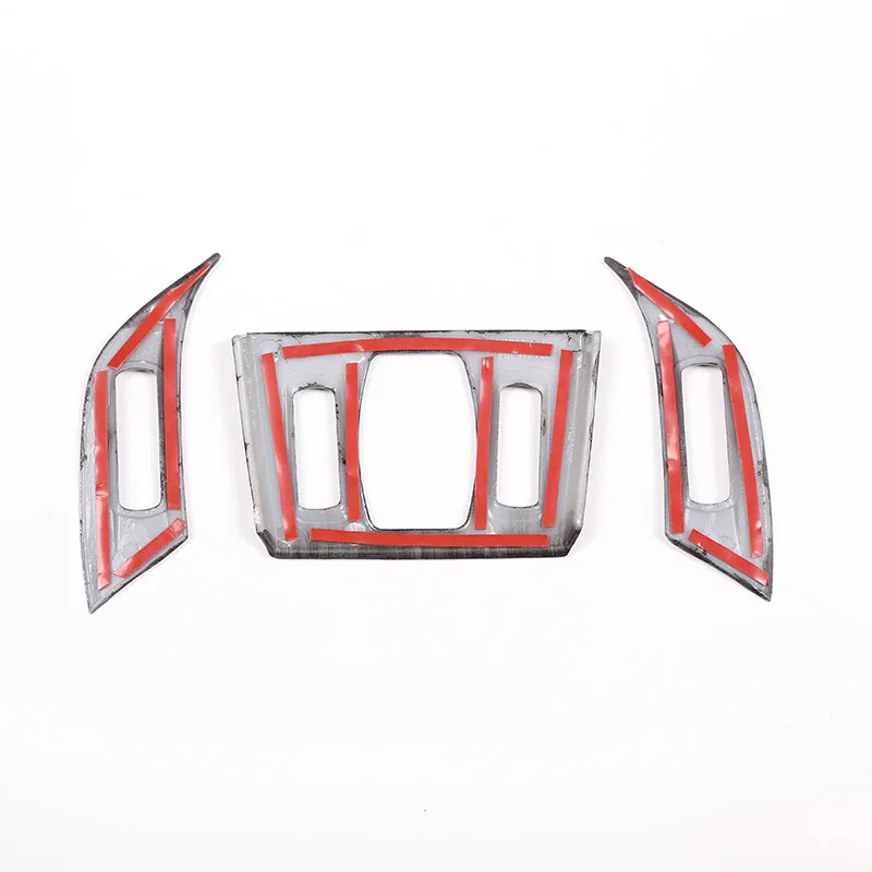 

3pcs Black Wood Grain For BMW X1 F48 2016-2019 ABS Plastic Dashboard Air Vent Outlet Frame Trim For BMW X2 f47 2018 2019