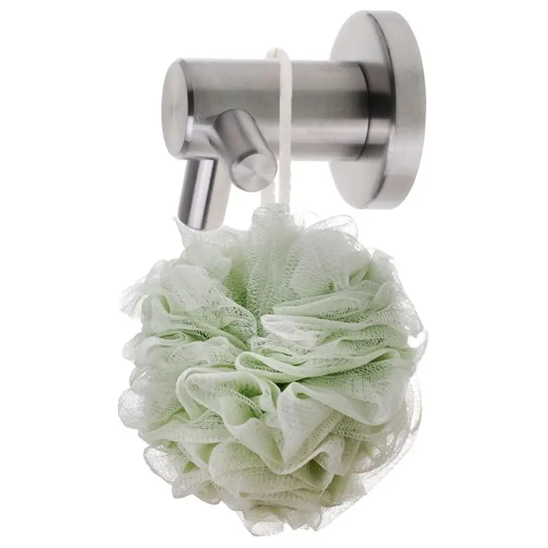 Настенный Нержавеющая Сталь Крючок для пальто с двумя зубцами вешалка одежды