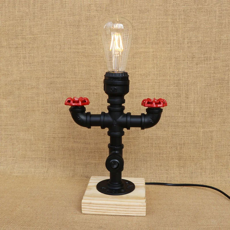 Ретро настольная лампа в стиле лофт Креативный светодиодный светильник для