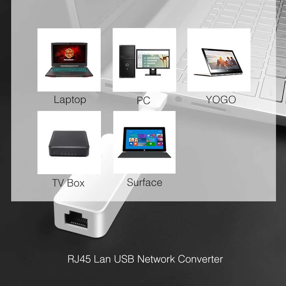 Портативный USB Ethernet адаптер 3 0 100 Мбит/с гигабитный RJ45 Lan сетевой конвертер для