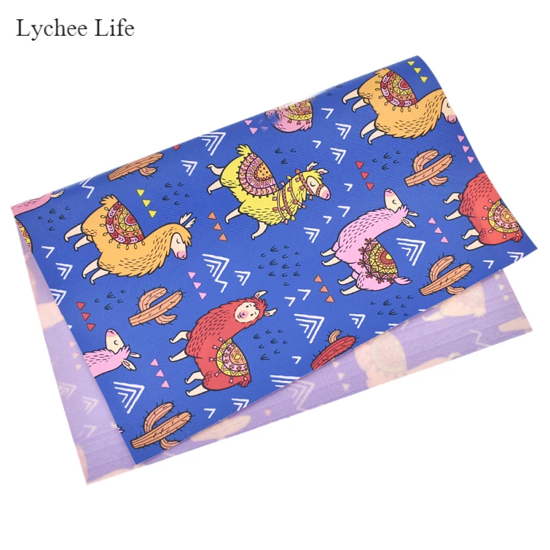 Lychee Life Cute A4 ткань из искусственной кожи с принтом кактуса А4 для рукоделия
