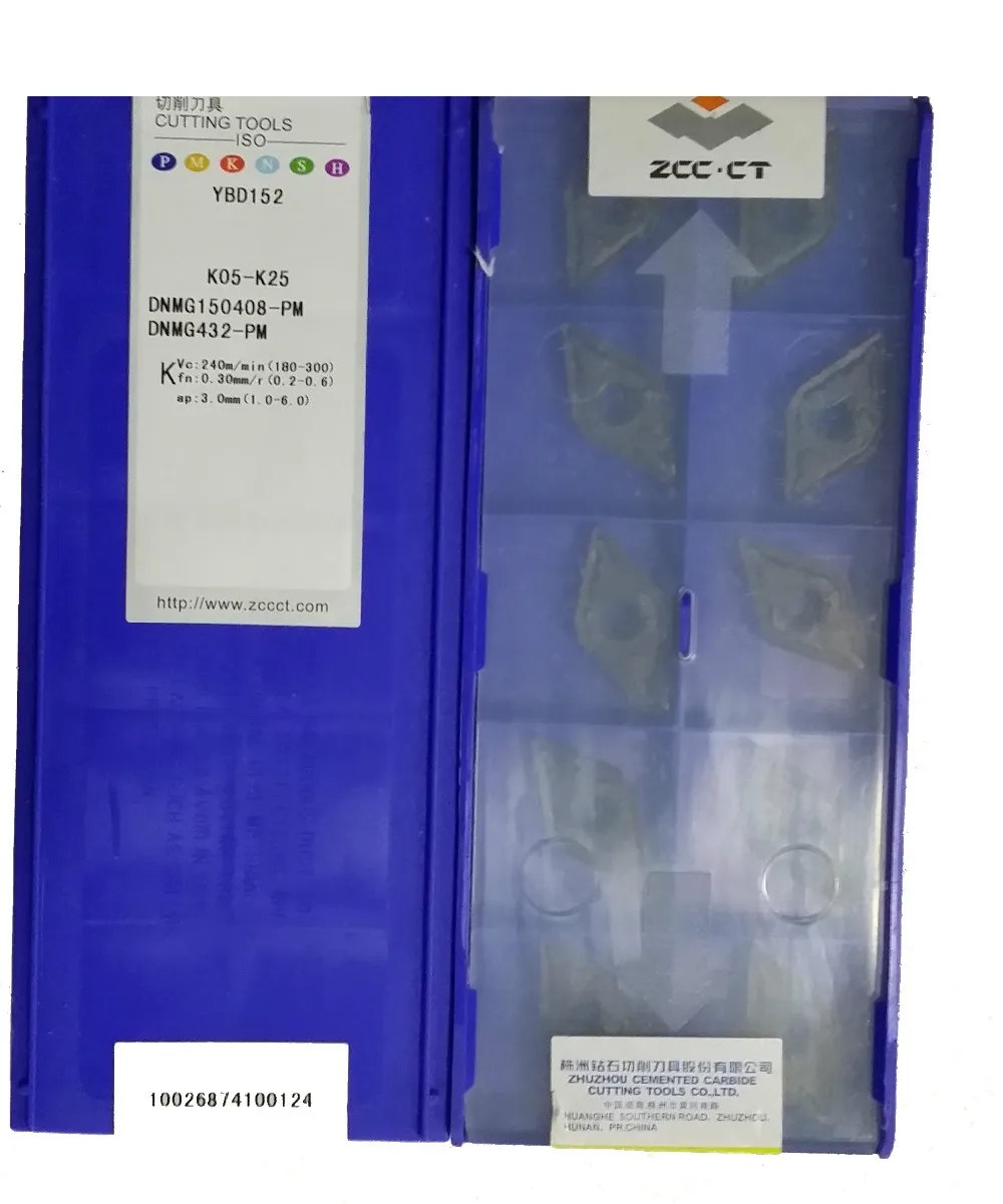 

ZCCCT DNMG 150408 -PM YBD152(10inserts/box) Cemented Carbide Inserts cutting tools cutter DNMG432
