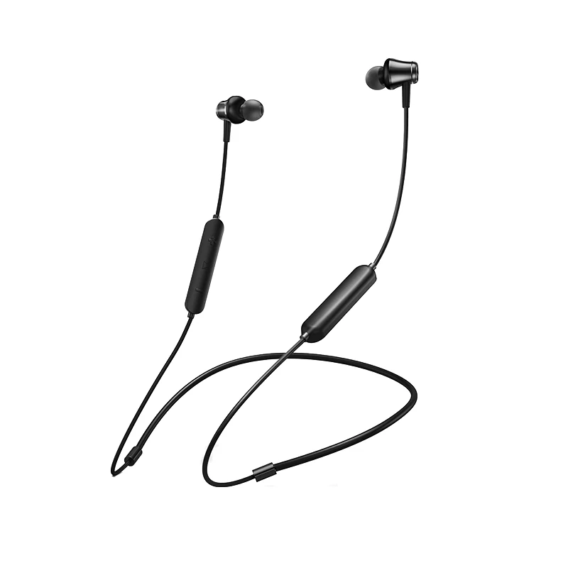 Black ROCK магнитные беспроводные Bluetooth наушники с микрофоном, Спортивная гарнитура, стерео наушники, гарнитура для шеи, бас, стерео гарнитура, наушники-вкладыши - Цвет: Black