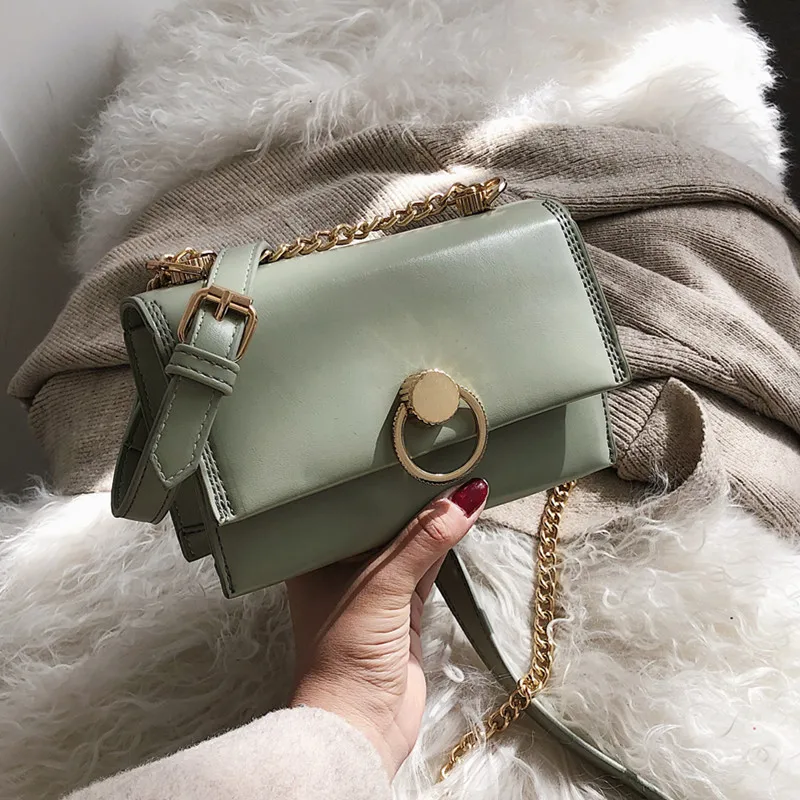 Сумка женская квадратная из искусственной кожи высокого качества дизайнерские