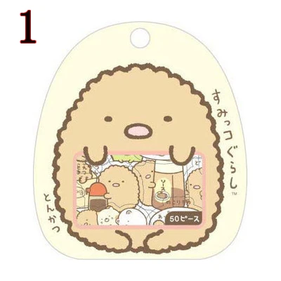 Design 1 50 шт./упак. прозрачный ПВХ Кот Rilakkuma Стикеры s мешок с персонажем из мультфильмов высокого качества Животные декоративными оборками и вышивкой с медведем; Стикеры для дневник альбом DIY Скрапбукинг - Цвет: Design 1