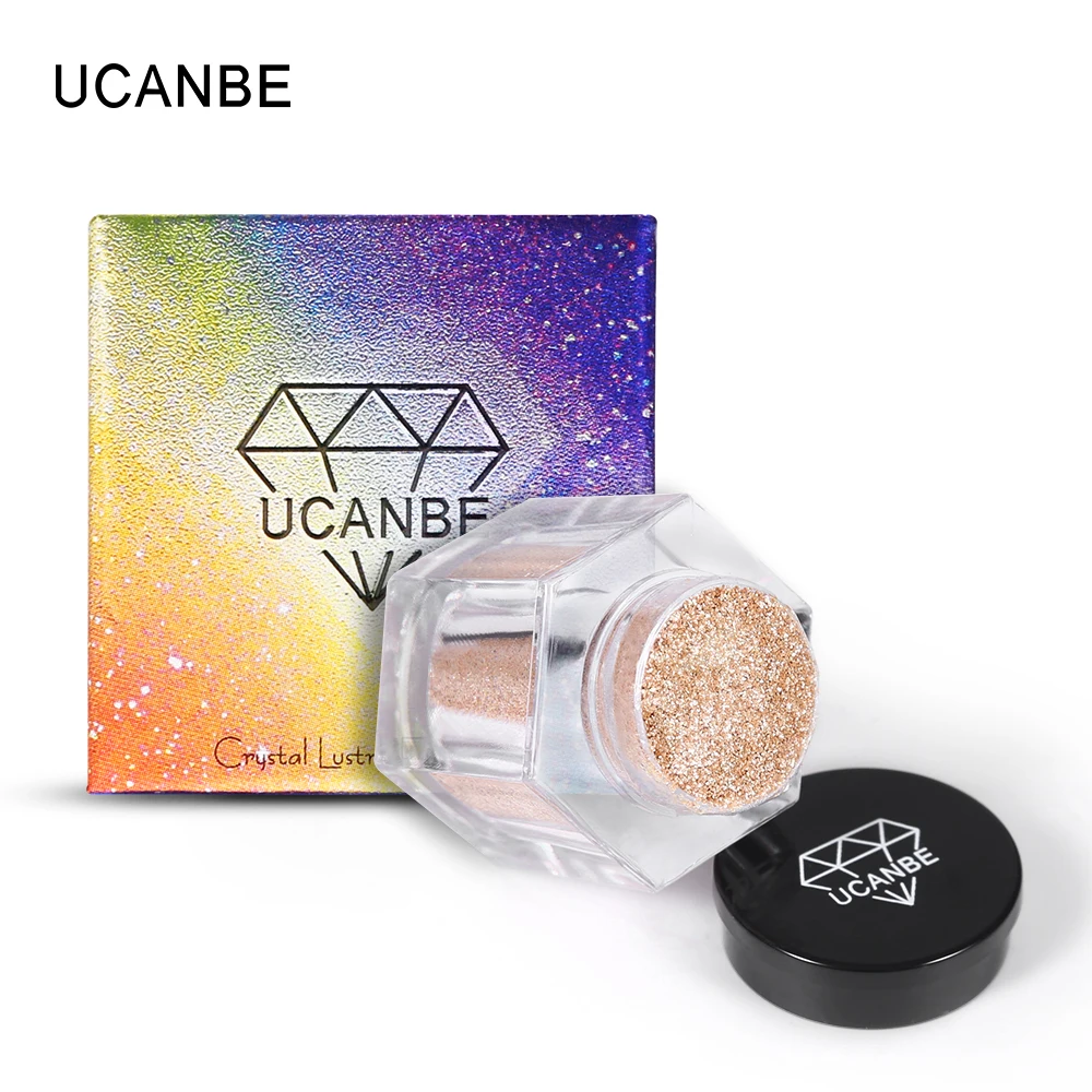 UCANBE, 1 шт., палитра теней для век, стойкая, водостойкая, блестящая пудра, пигменты для женщин, профессиональный, дымчатый макияж для глаз, TSLM1