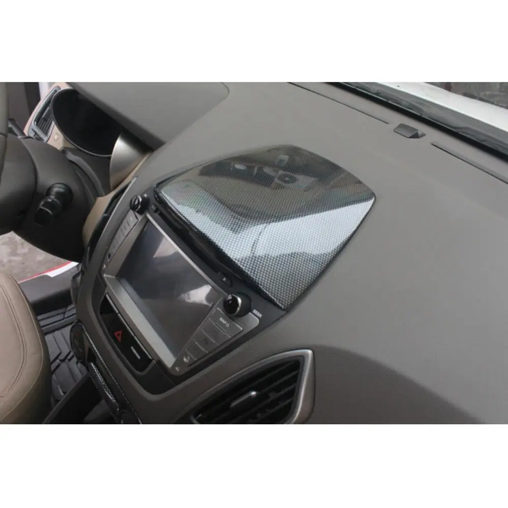 Стильная Автомобильная консоль из углеродного волокна крышка приборной панели